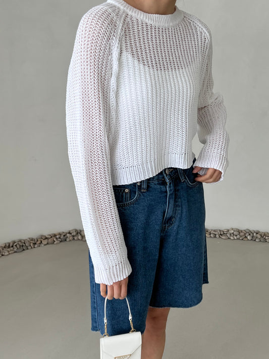 Summer Cropped Sweater
