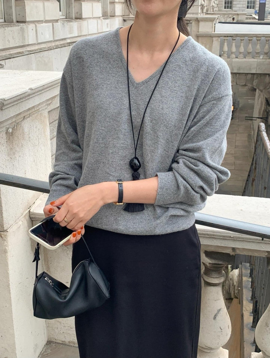 Fall V Neck Sweater