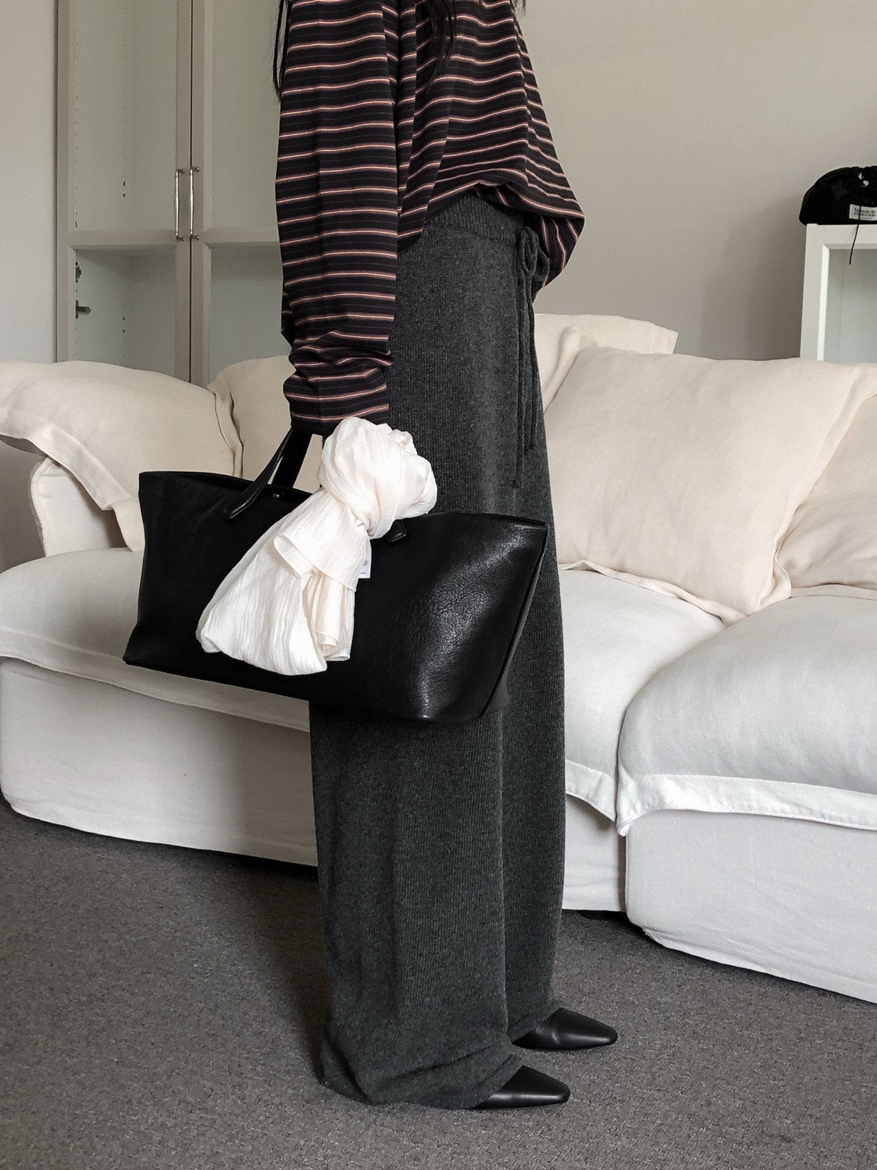 Wool Wide Pants