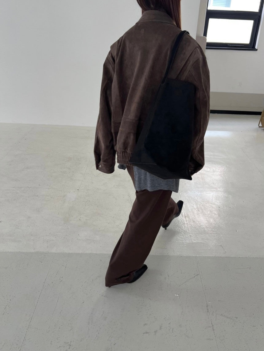 Suede Bomber Jacket