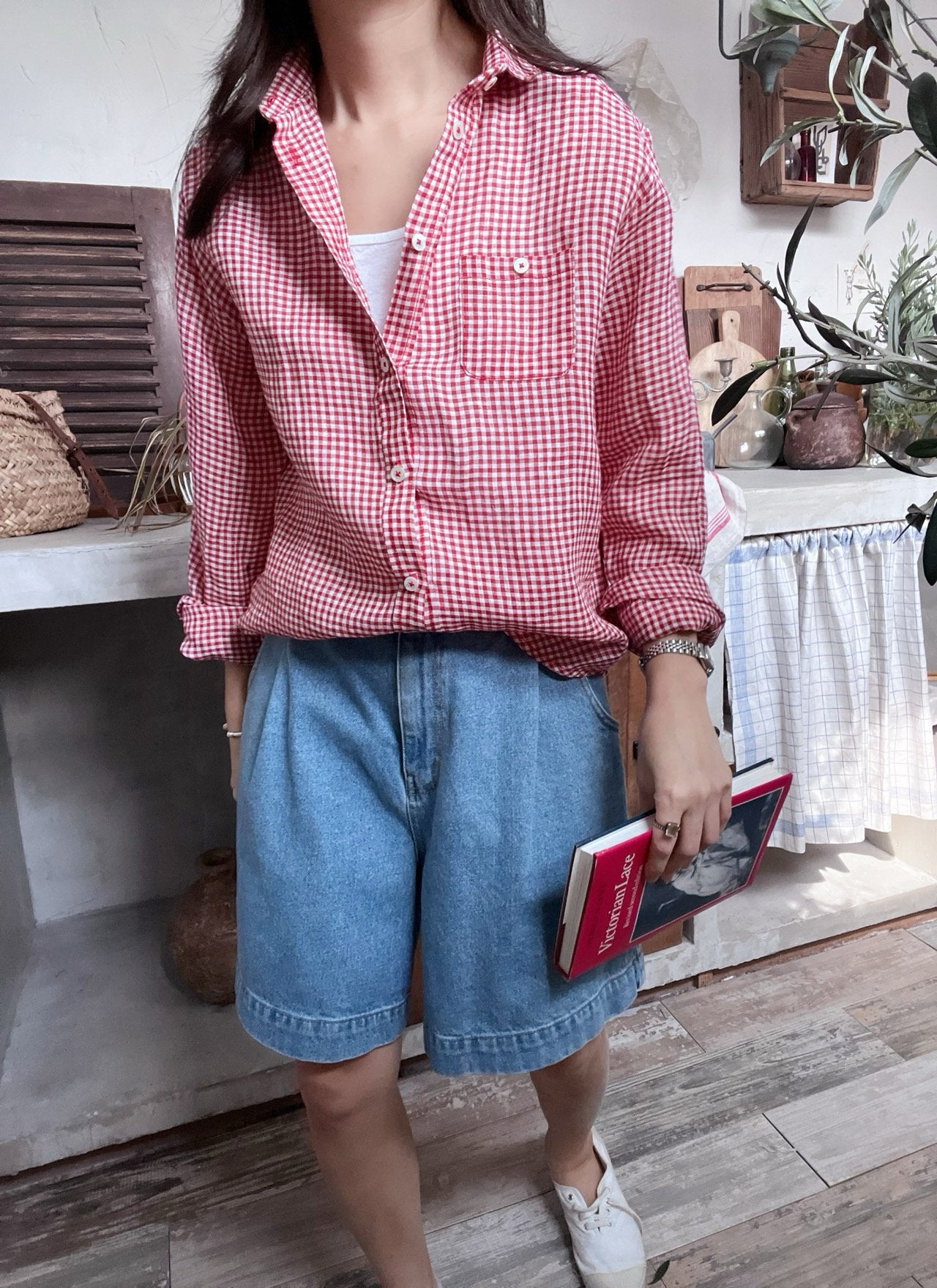 Linen Gingham Shirt