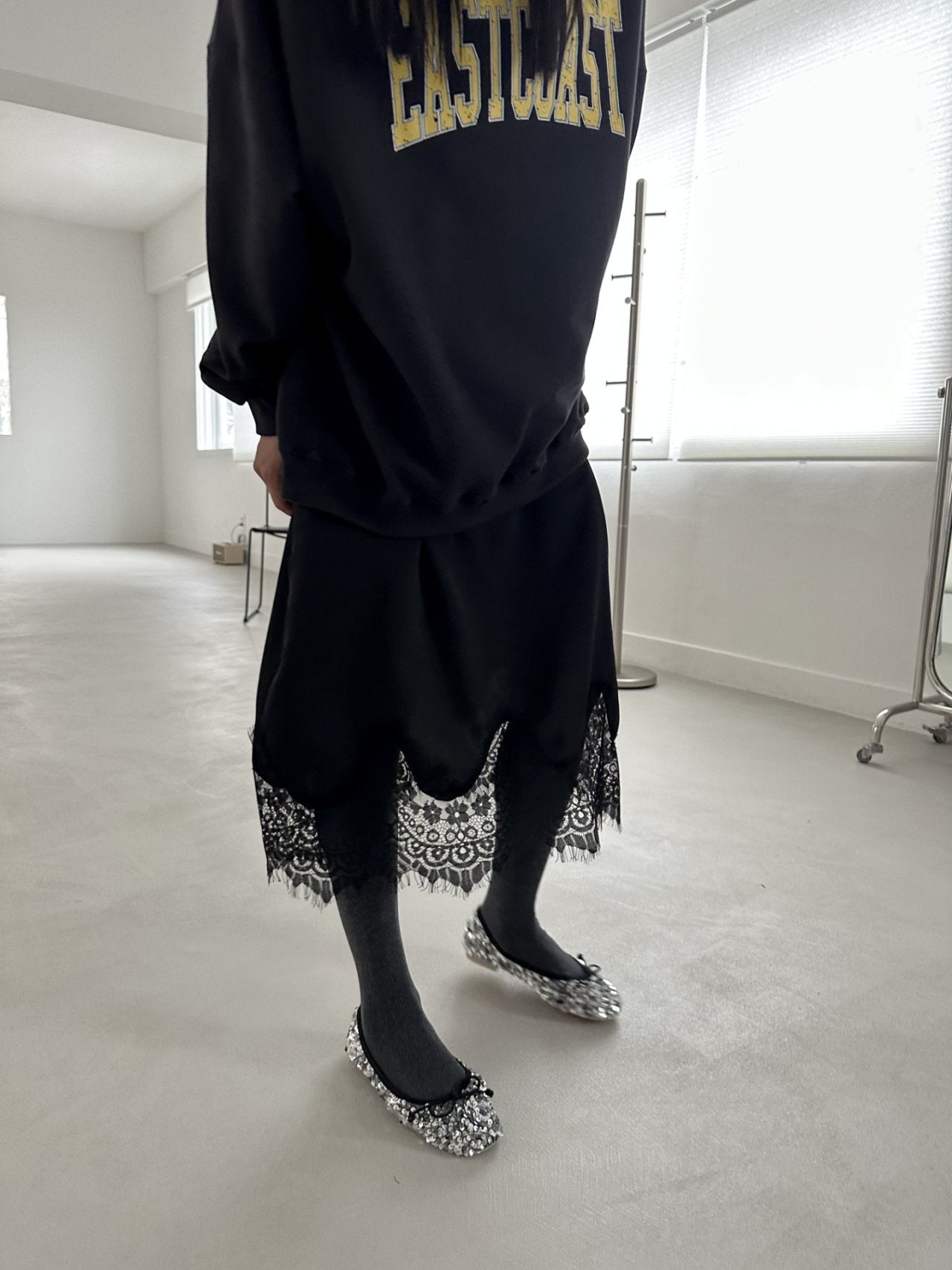 Lace Hem Skirt