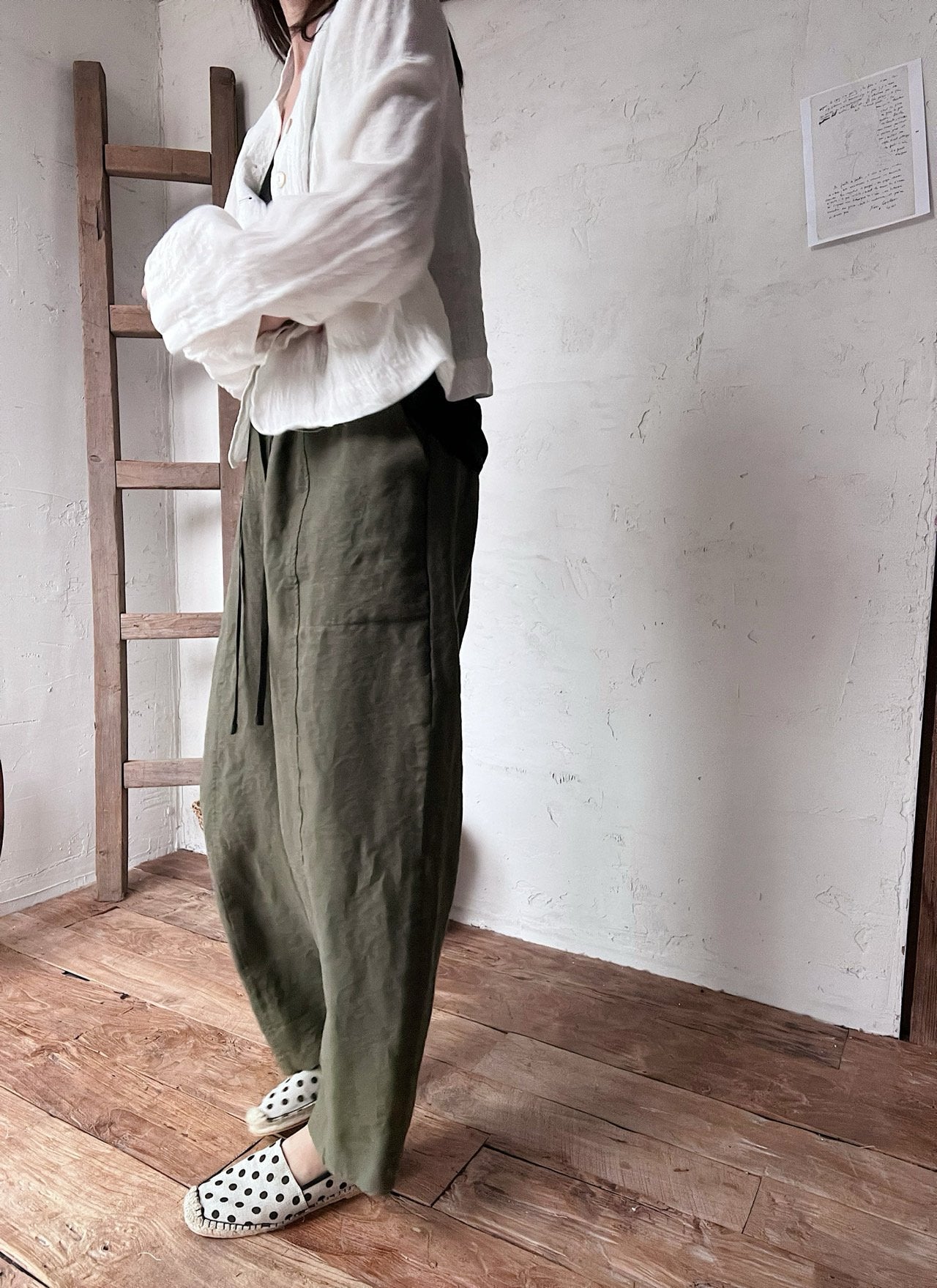 Linen Baggy Pants
