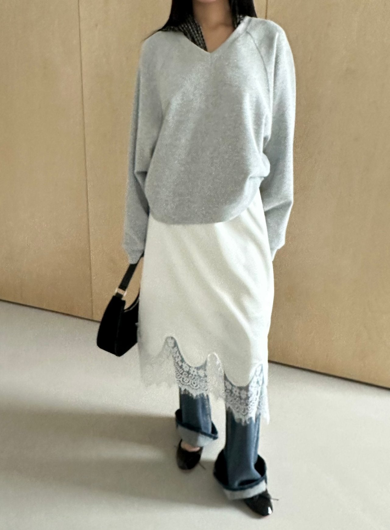 Lace Hem Skirt