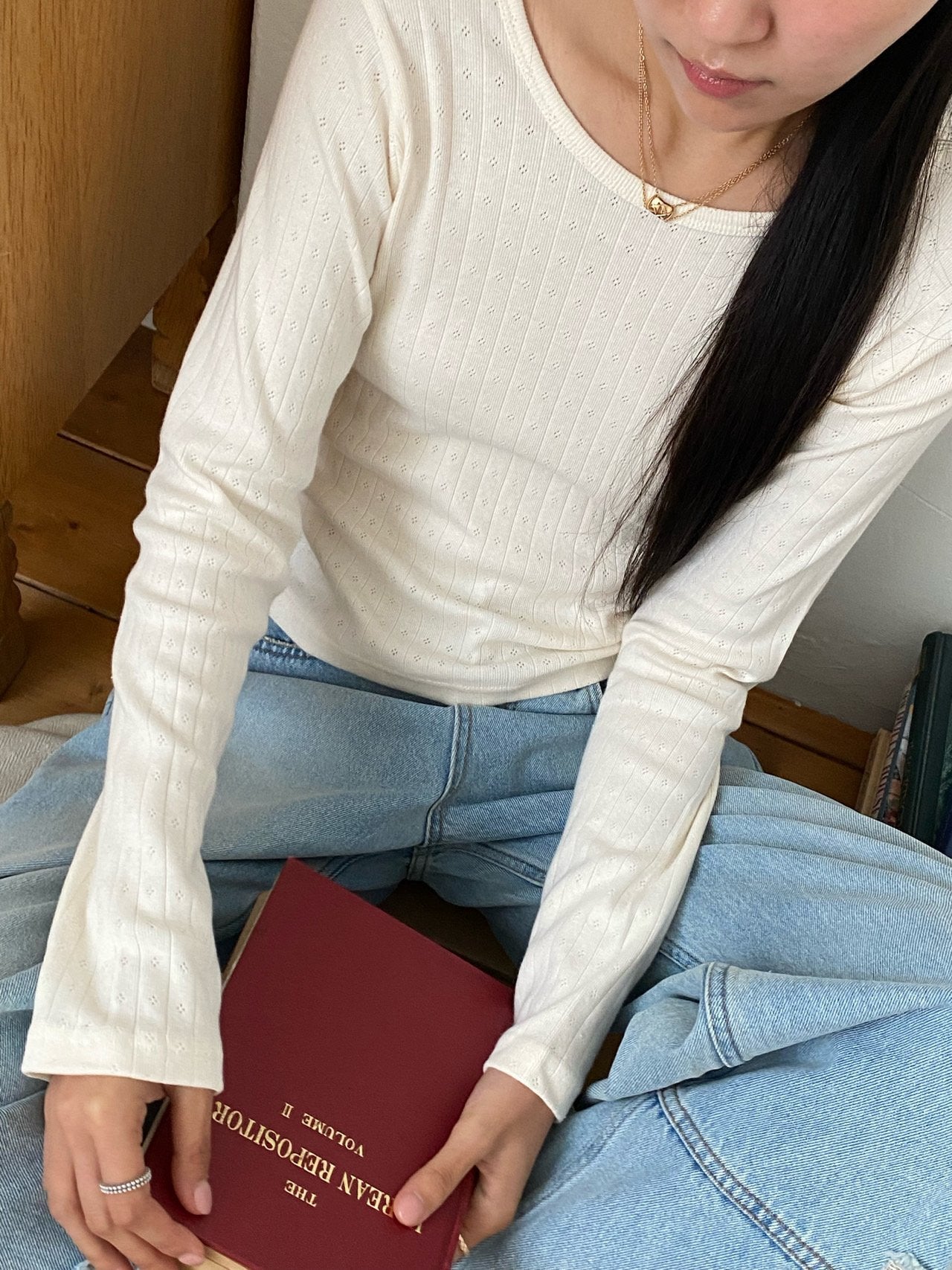 Pointelle Long Sleeve