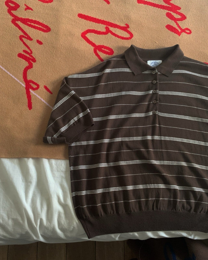 Mumu Striped Shortsleeve Sweater