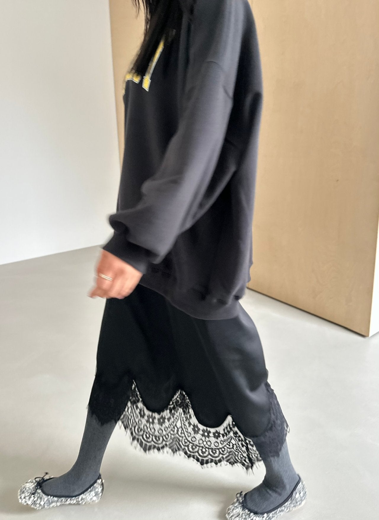 Lace Hem Skirt