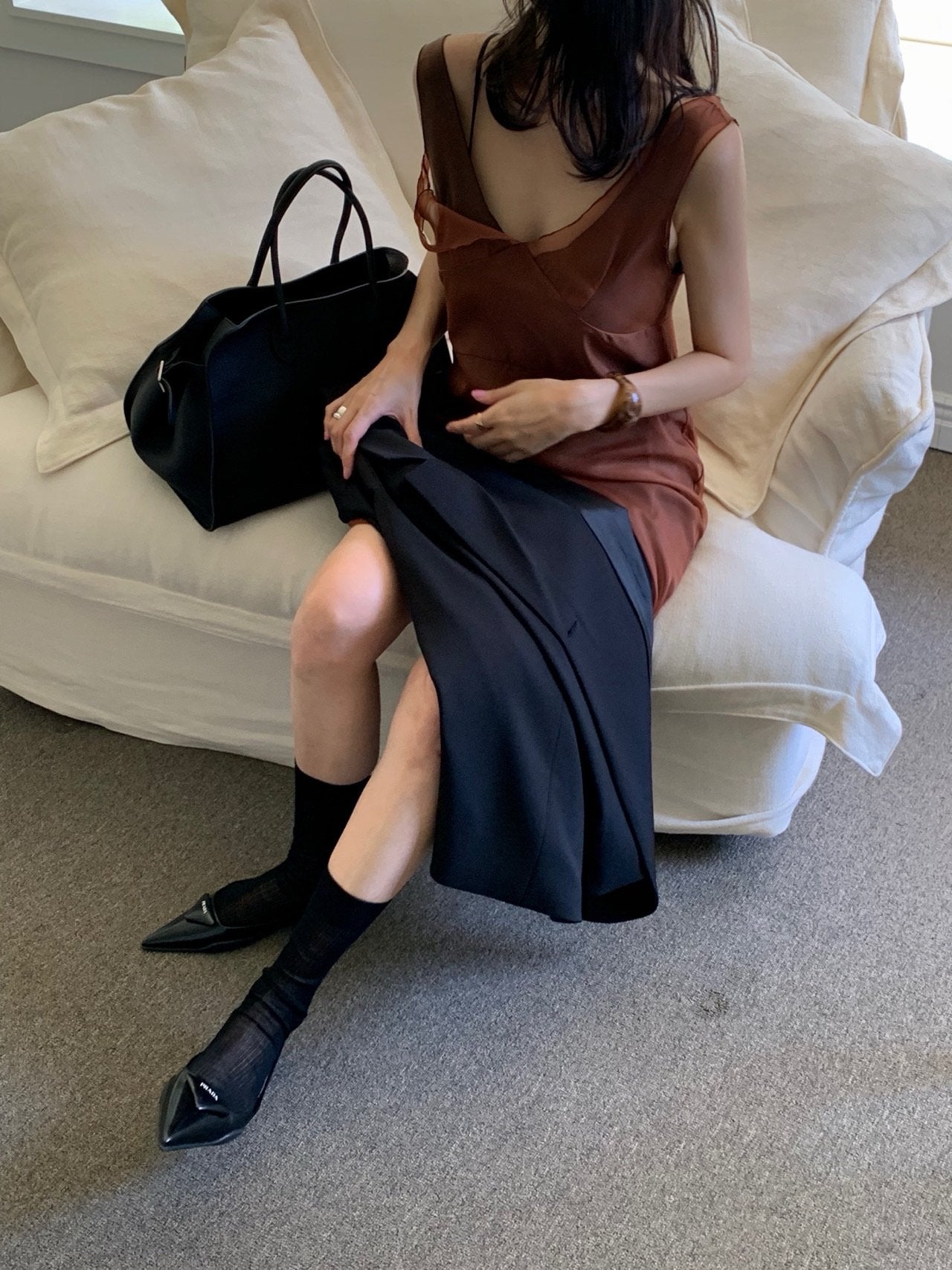 Satin Layered Dress