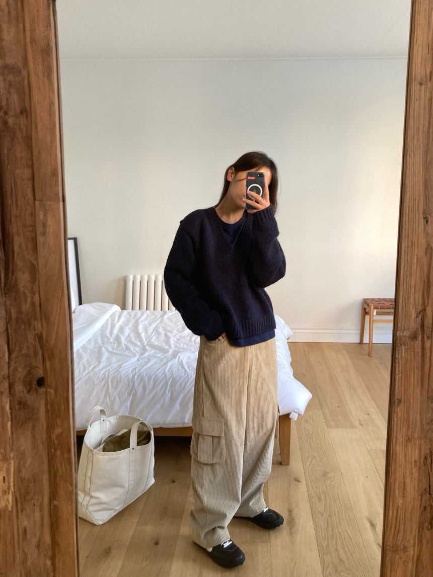 Deep V Sweater