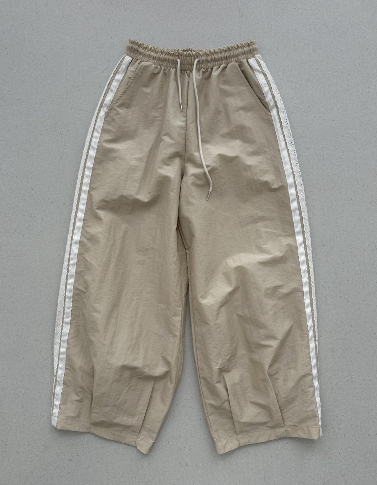 Lace Nylon Track Pants