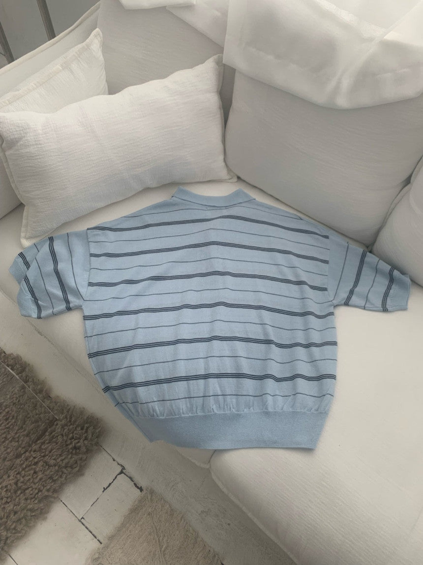 Mumu Striped Shortsleeve Sweater