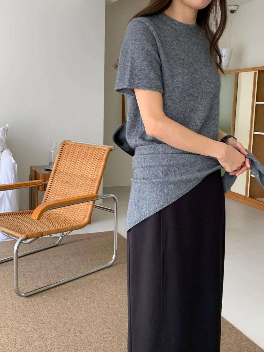 Cashmere Shortsleeve Sweater