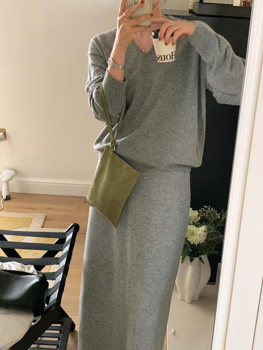 Knit Midi Skirt