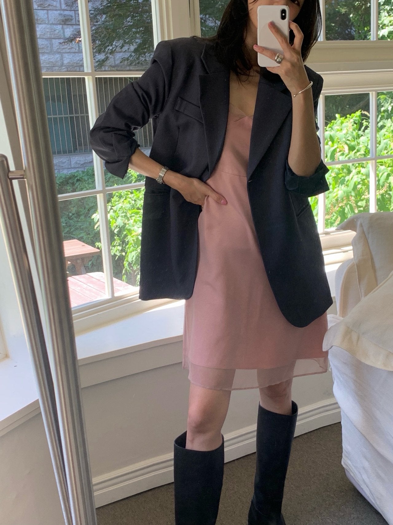 Satin Layered Dress
