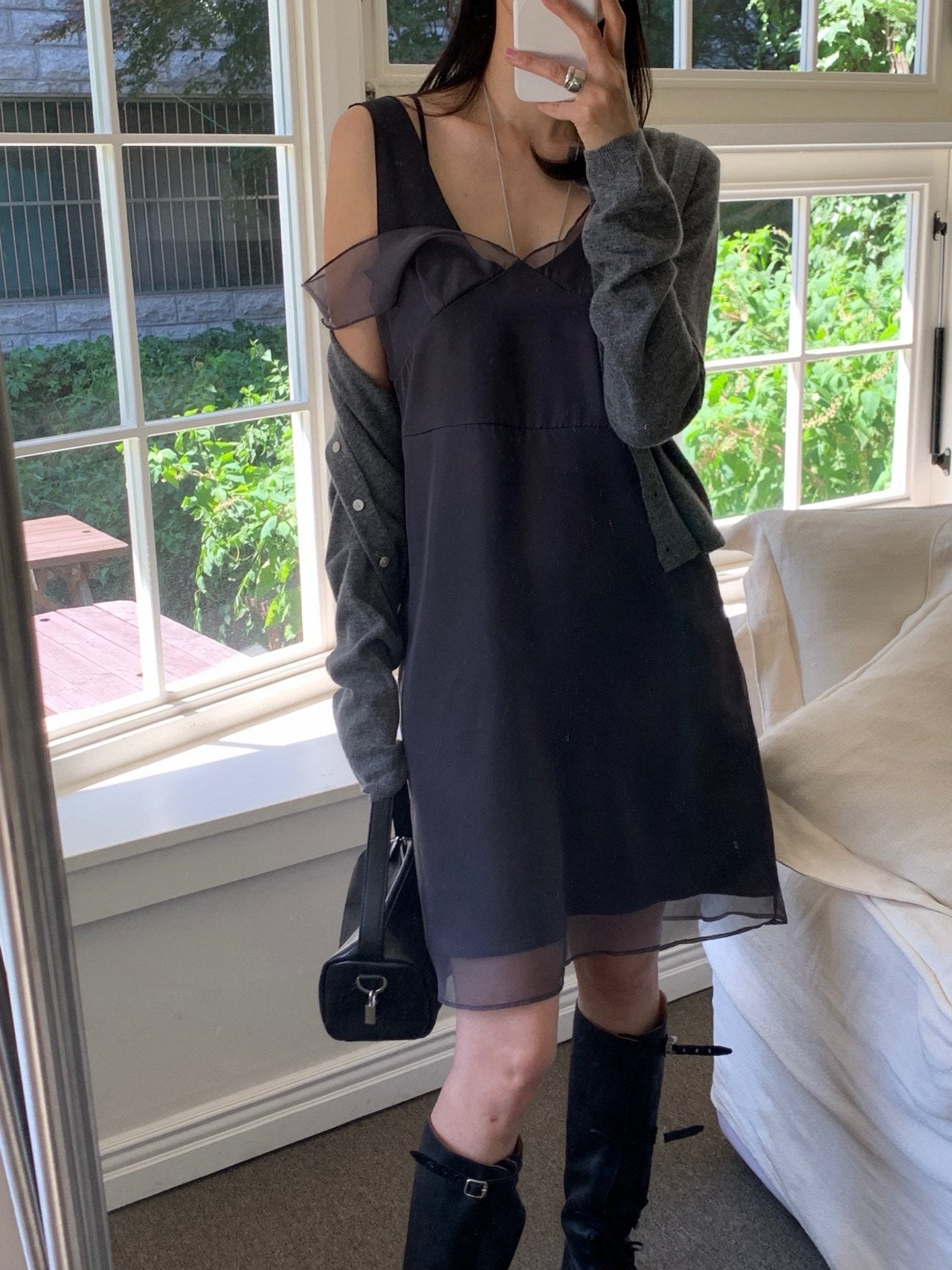 Satin Layered Dress