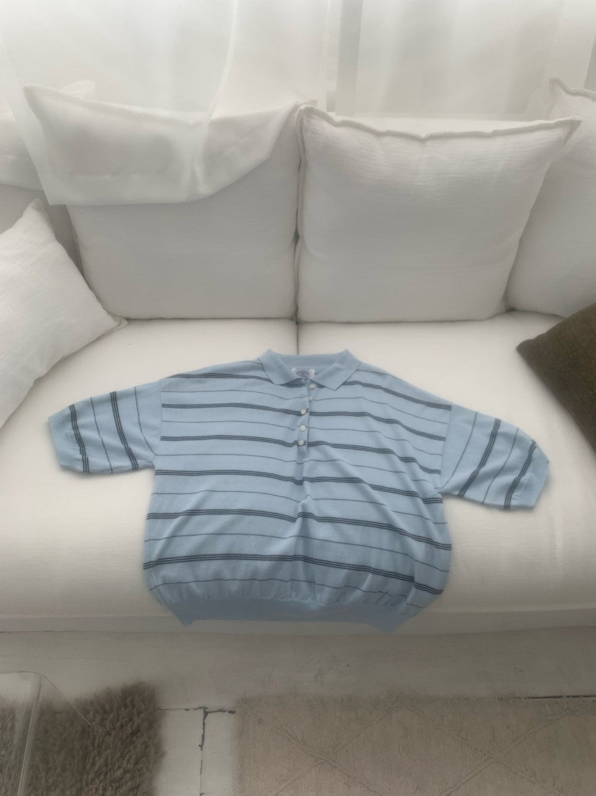 Mumu Striped Shortsleeve Sweater