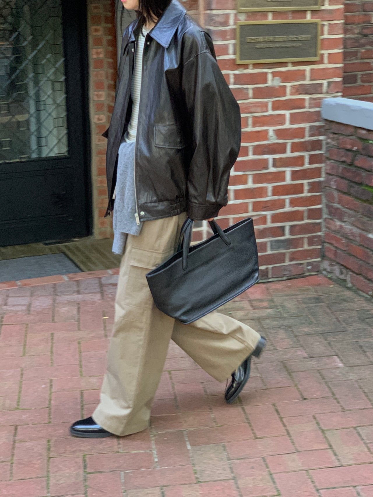 Classic Leather Bomber