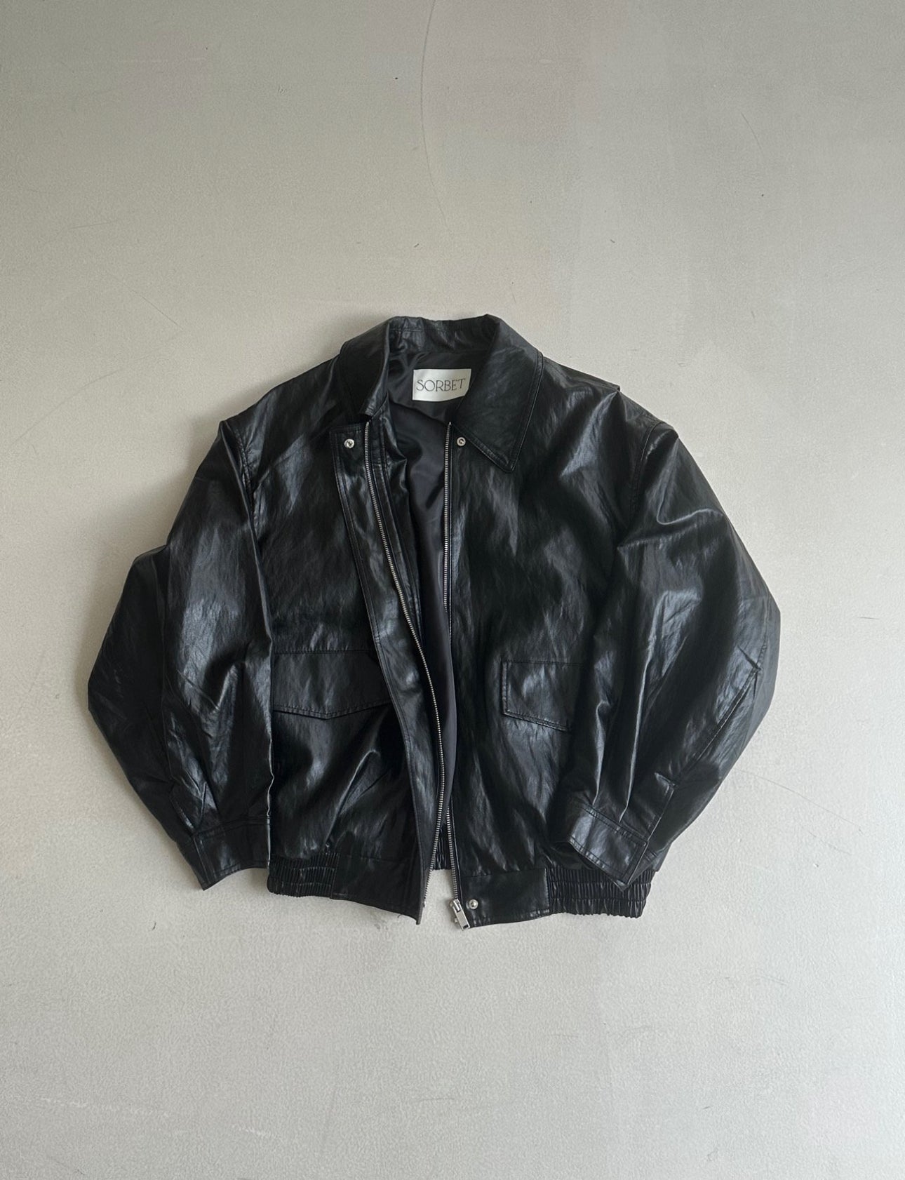 Classic Leather Bomber