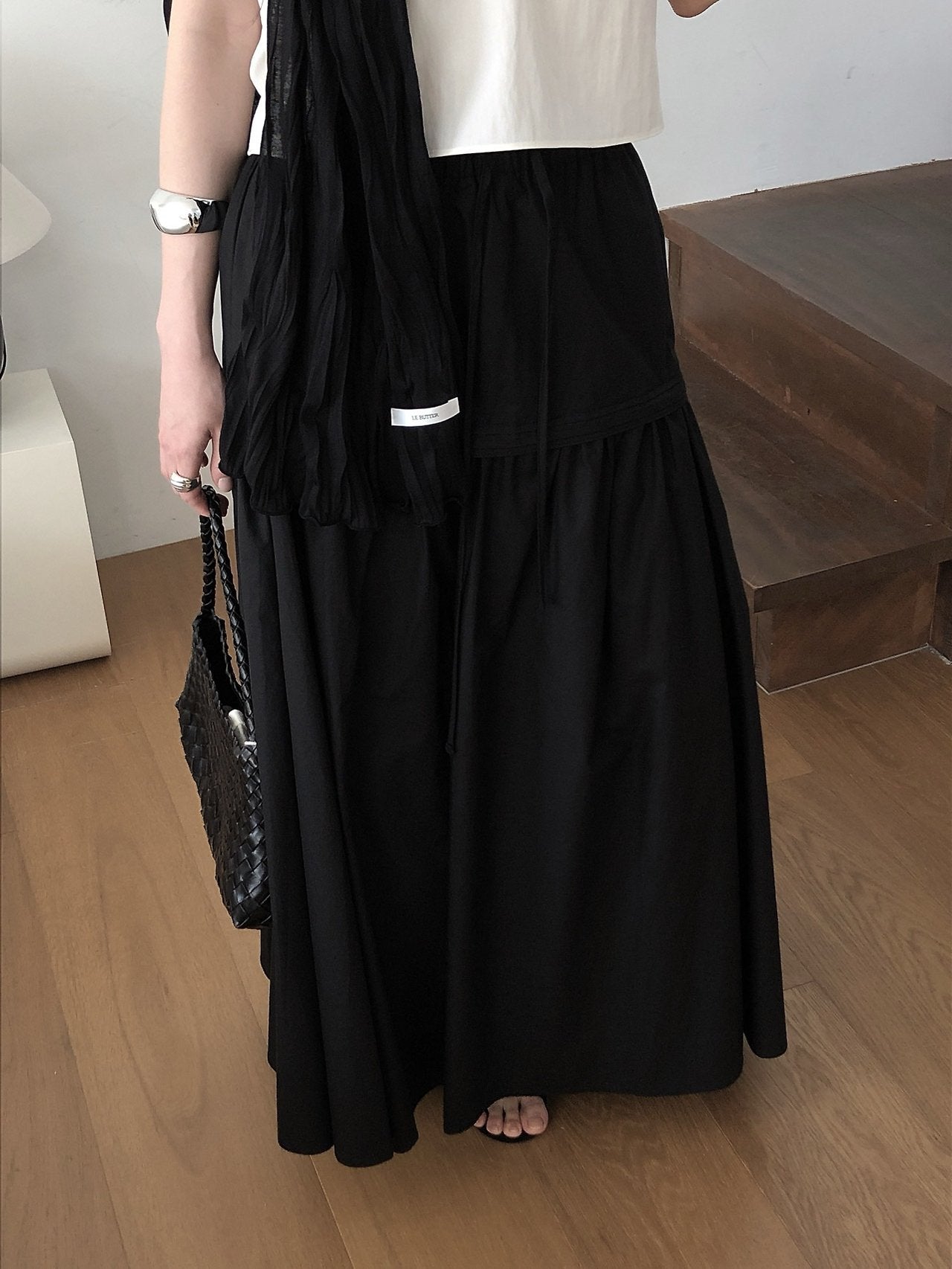 Pintuck Skirt