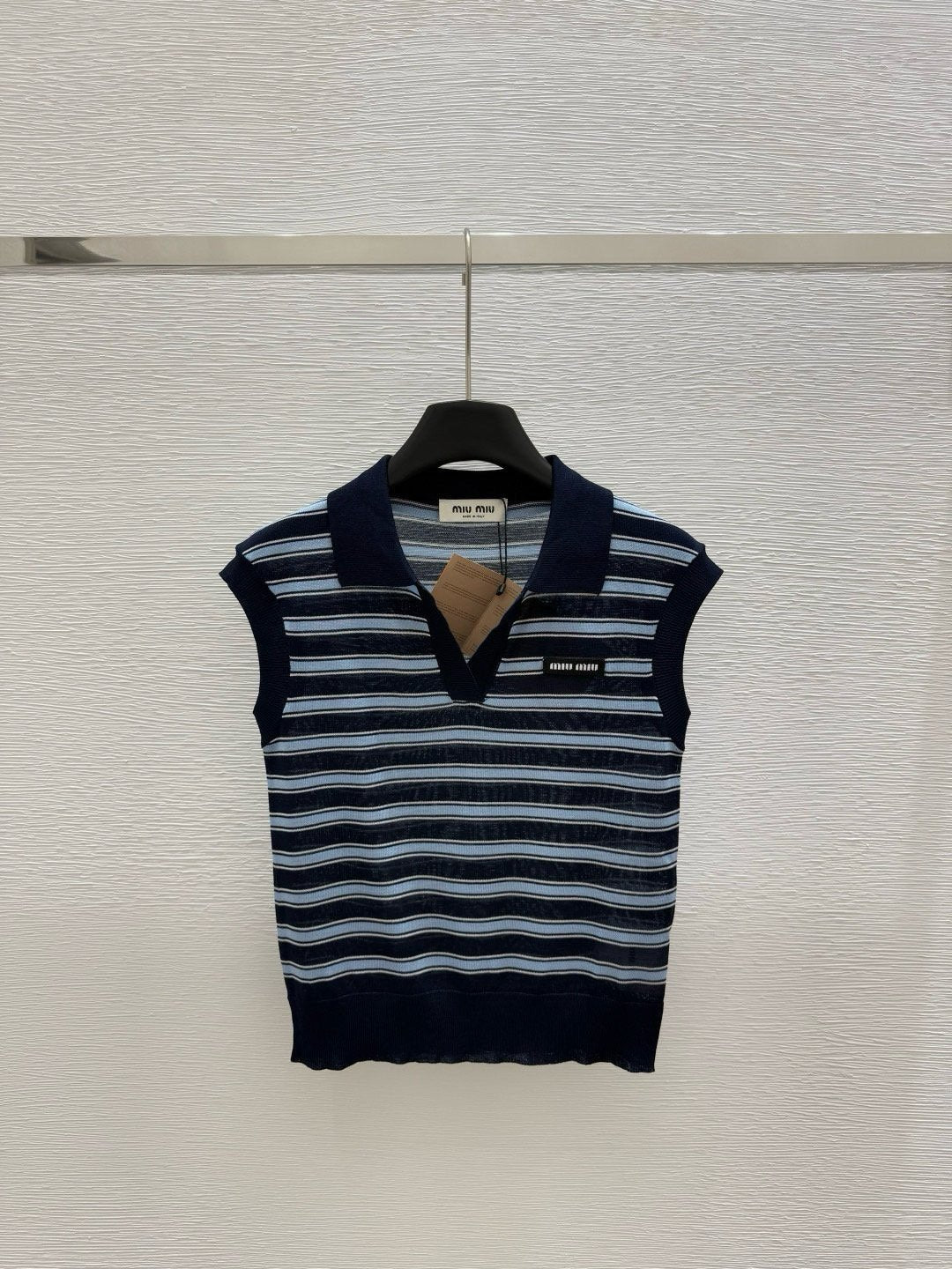 Tencel Striped Vest