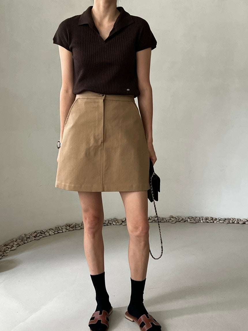 A Line Mini Skirt