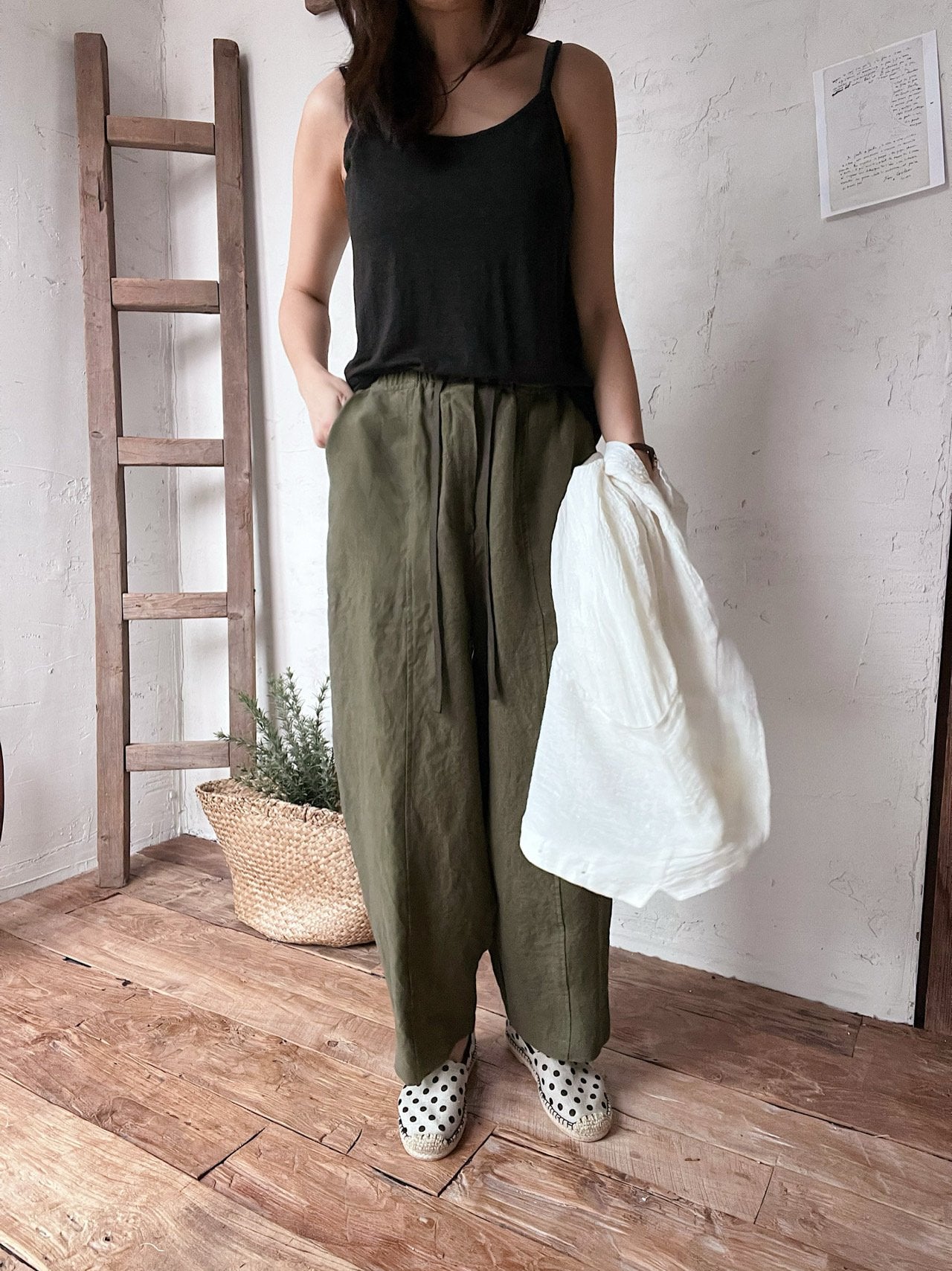 Linen Baggy Pants