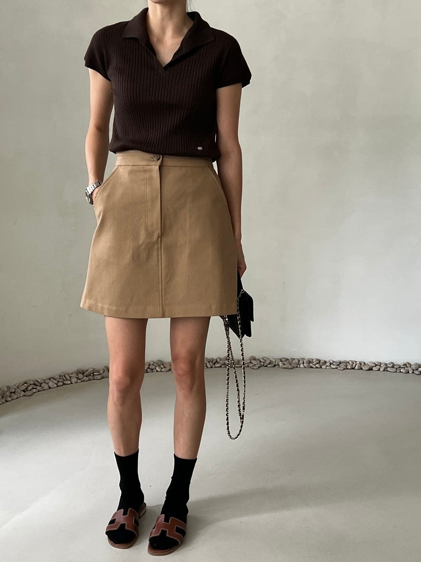 A Line Mini Skirt