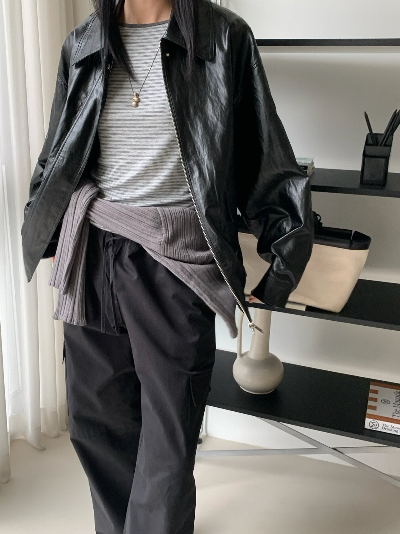Classic Leather Bomber