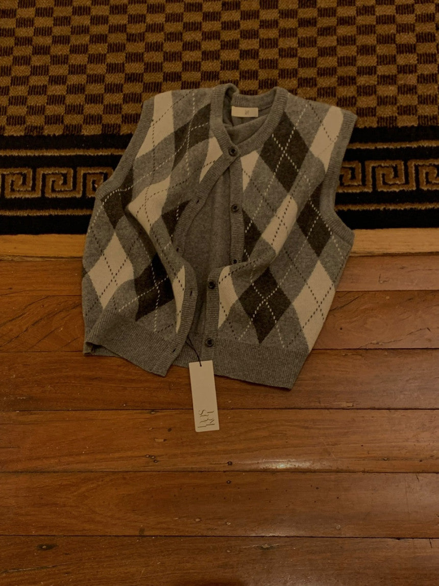 Argyle Vest