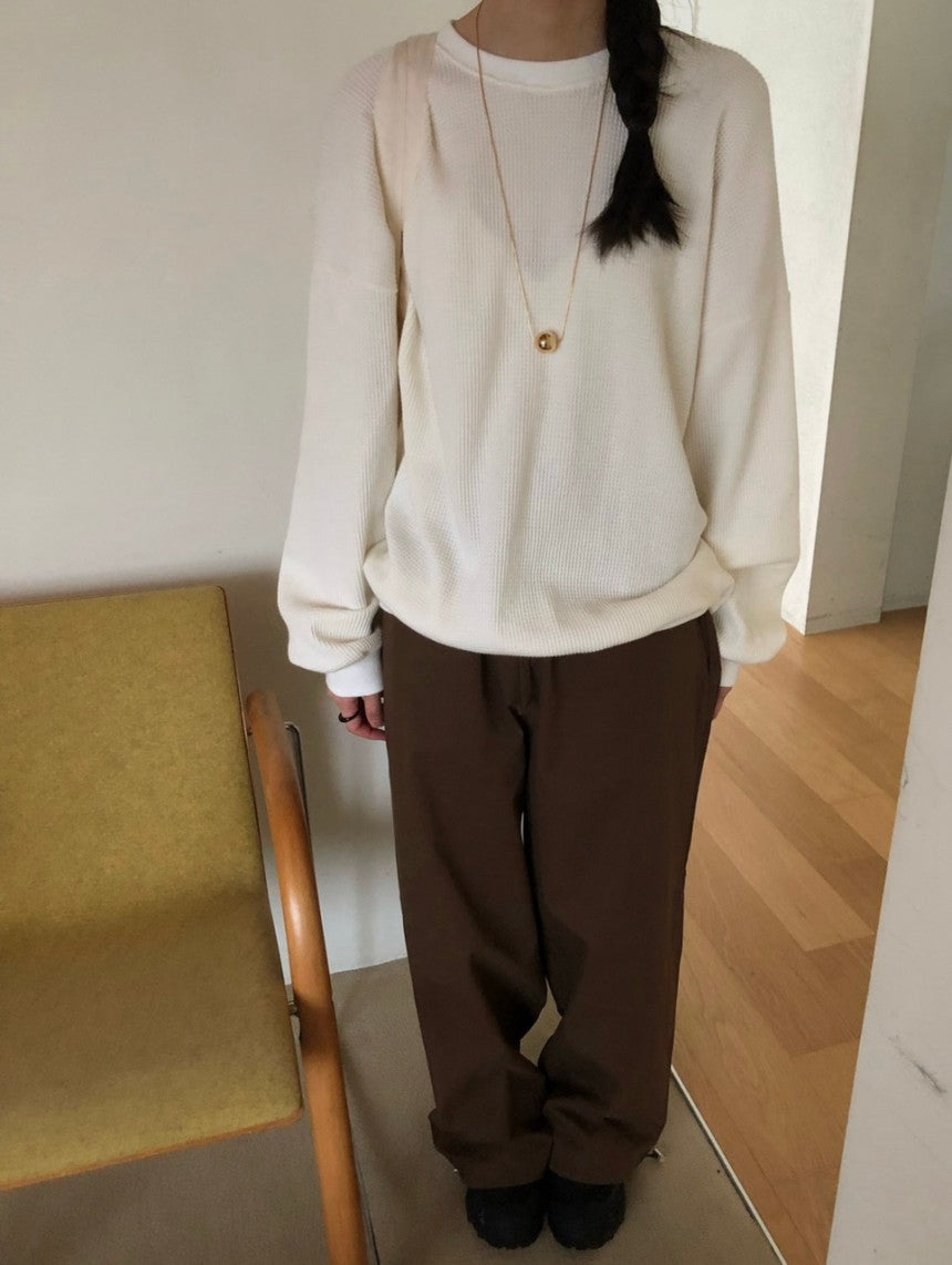 Waffle Sweatshirt