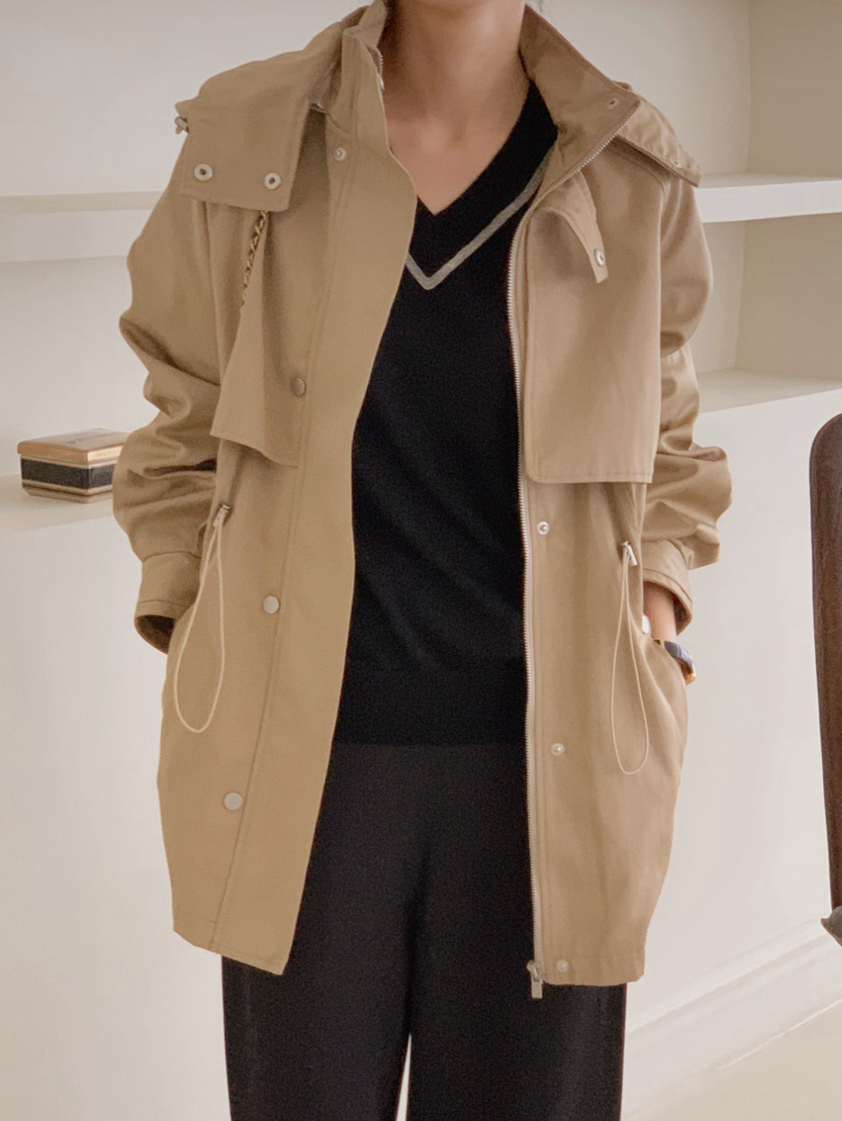 Hood Trench Jacket