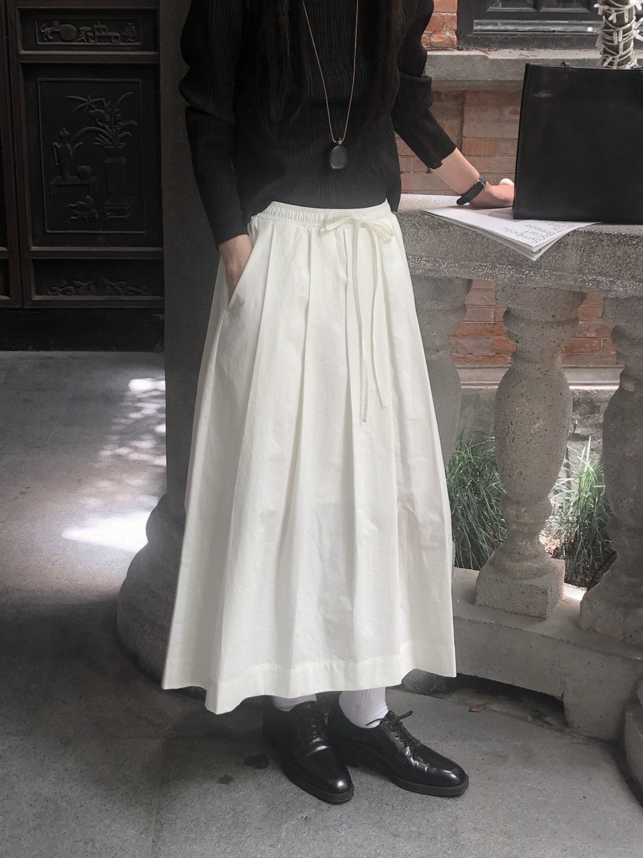 Cream Skirt