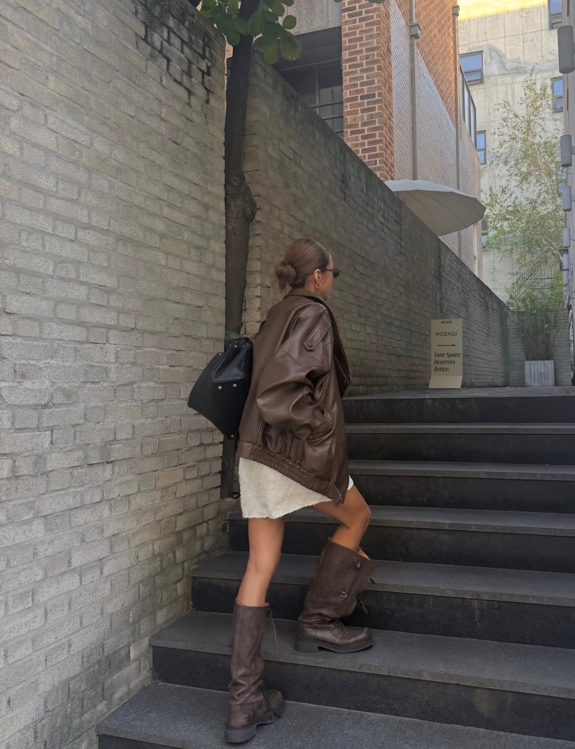 Belted Leather Jacket