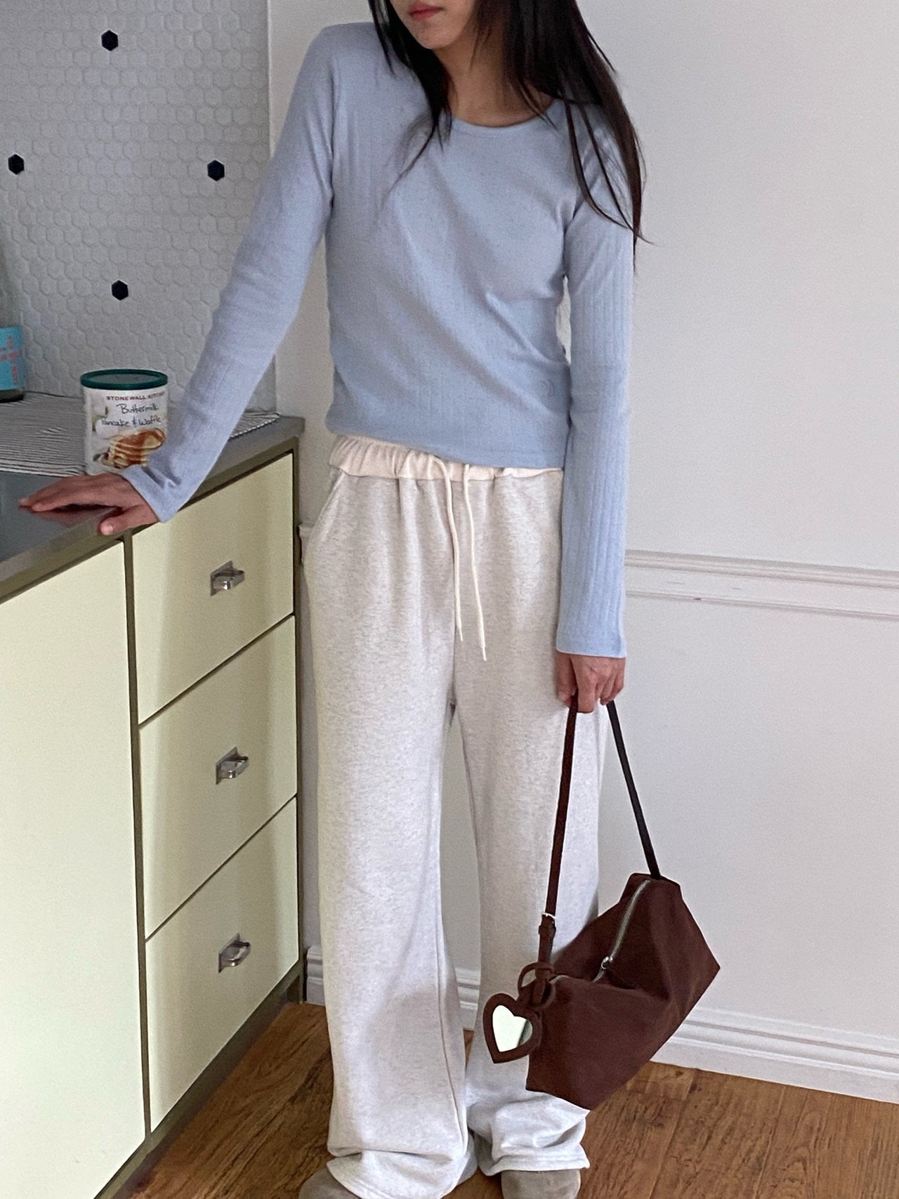 Pointelle Long Sleeve