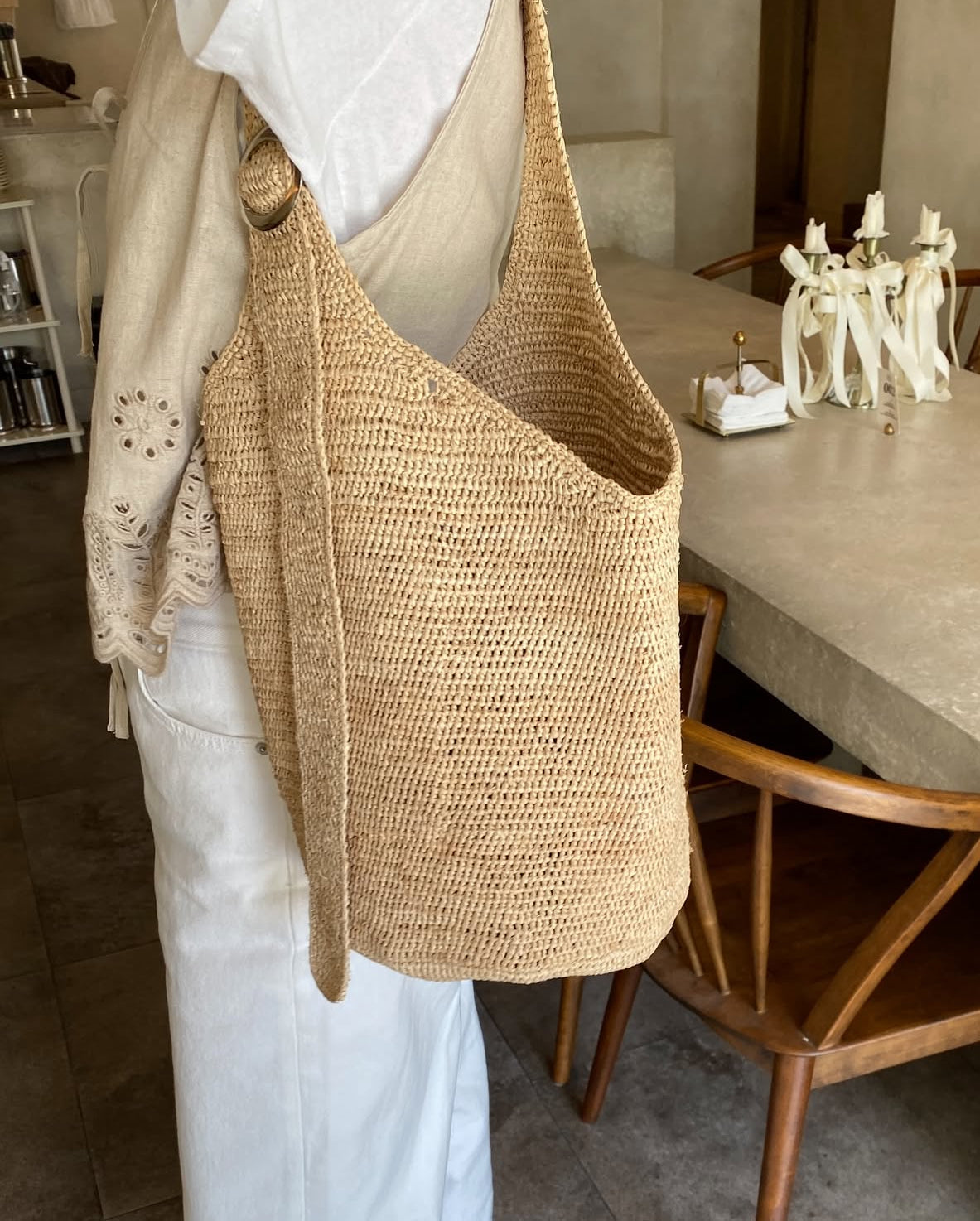 Noah Raffia Bag