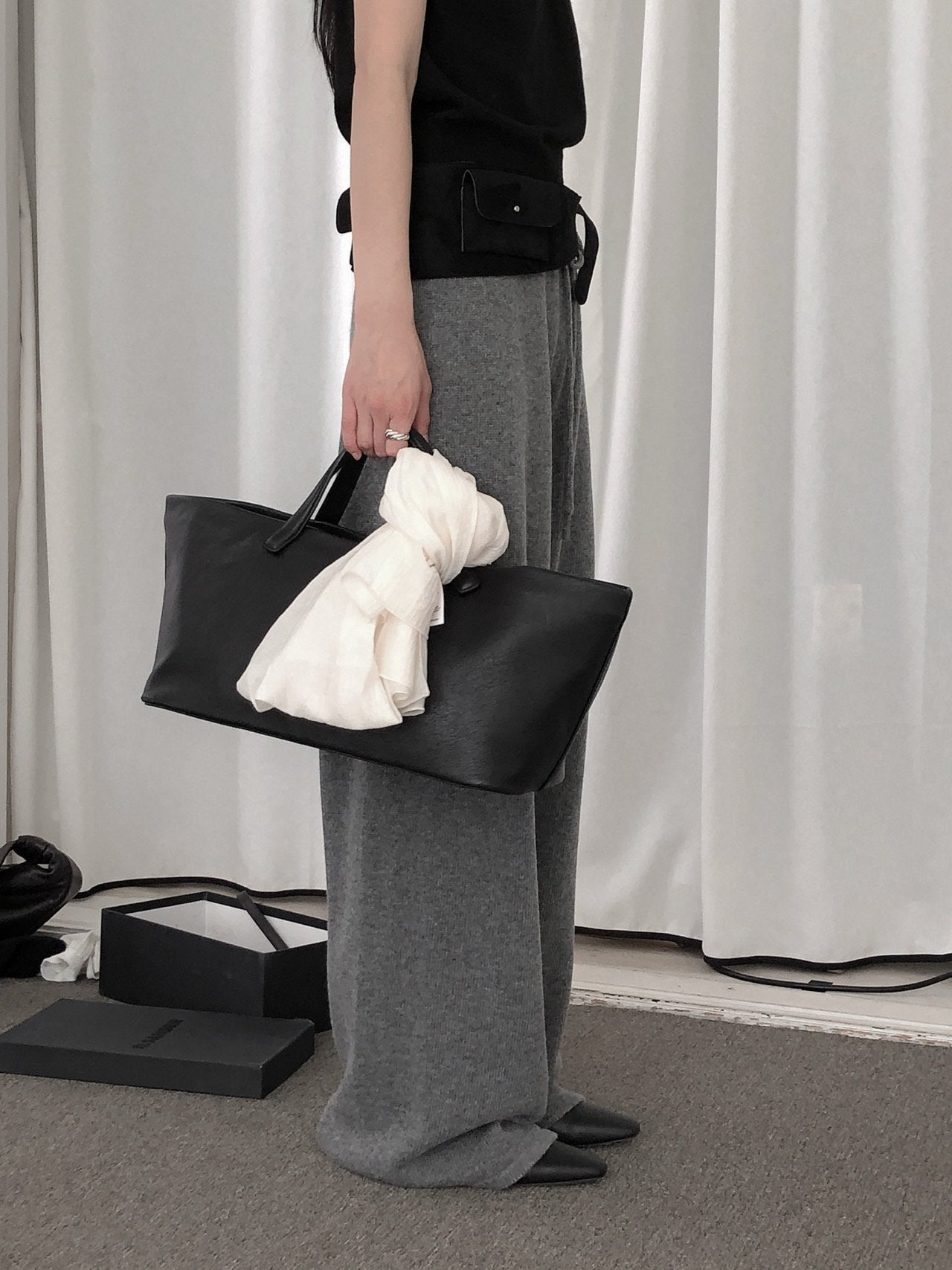 Wool Wide Pants