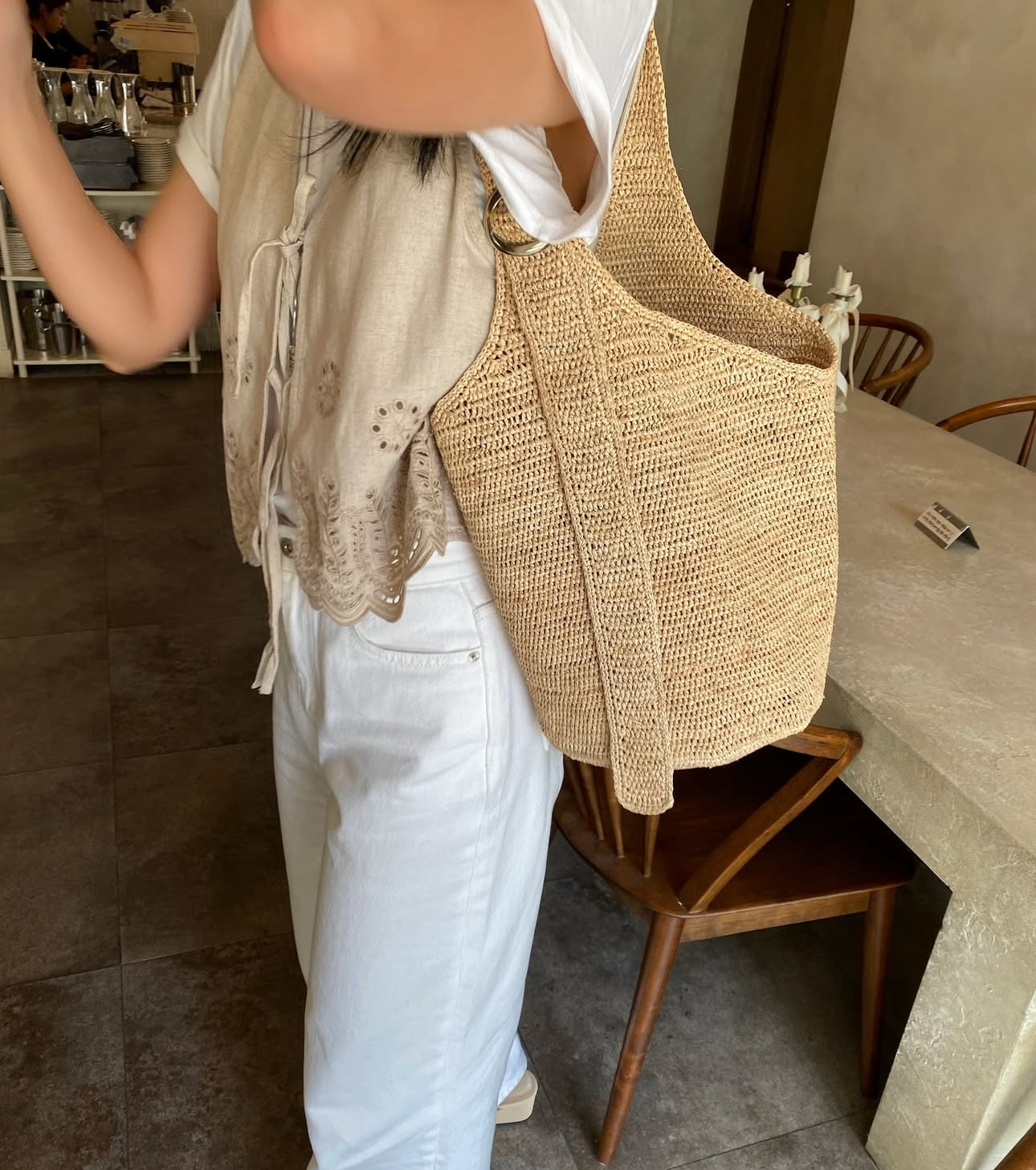 Noah Raffia Bag