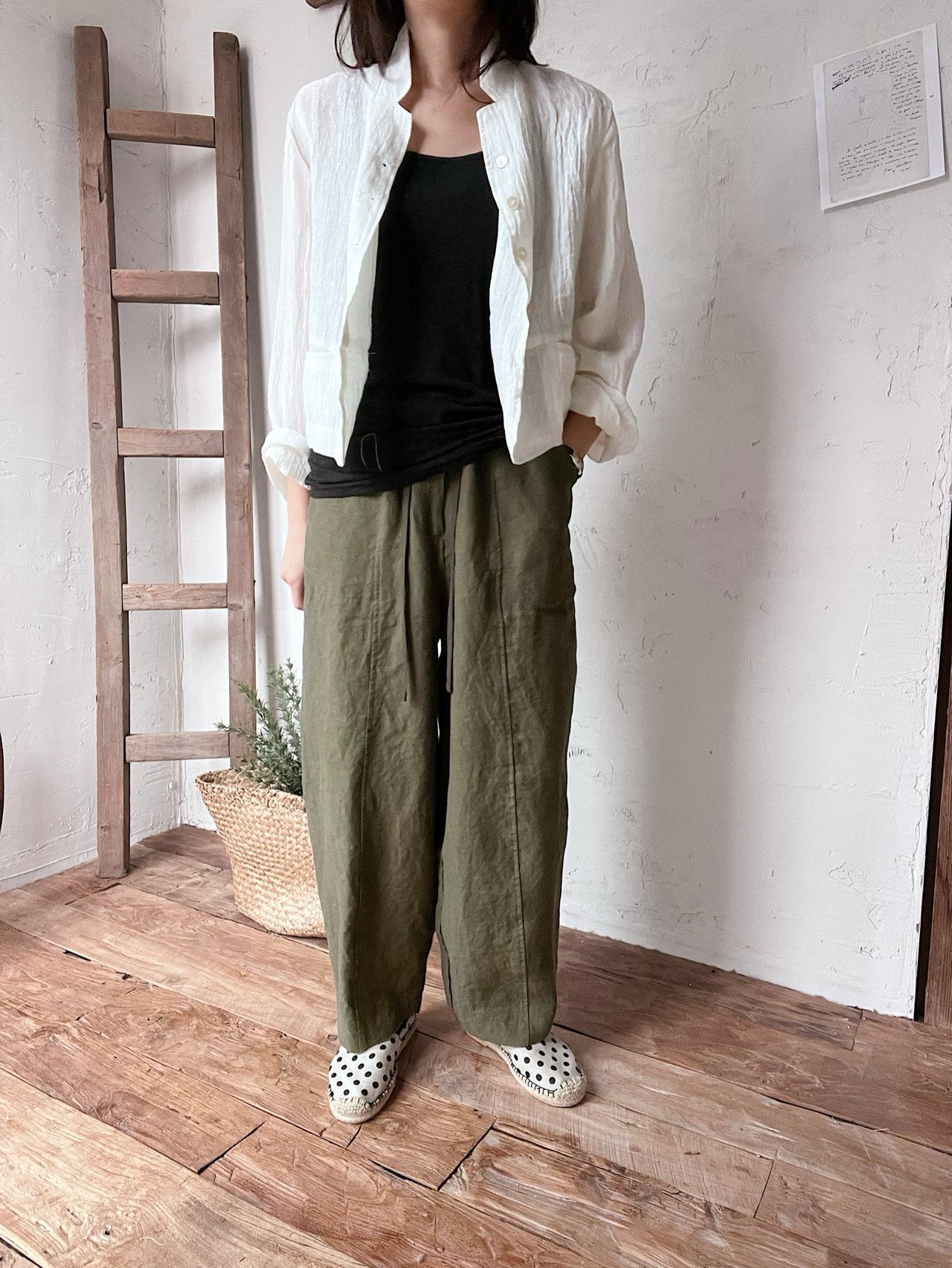 Linen Baggy Pants