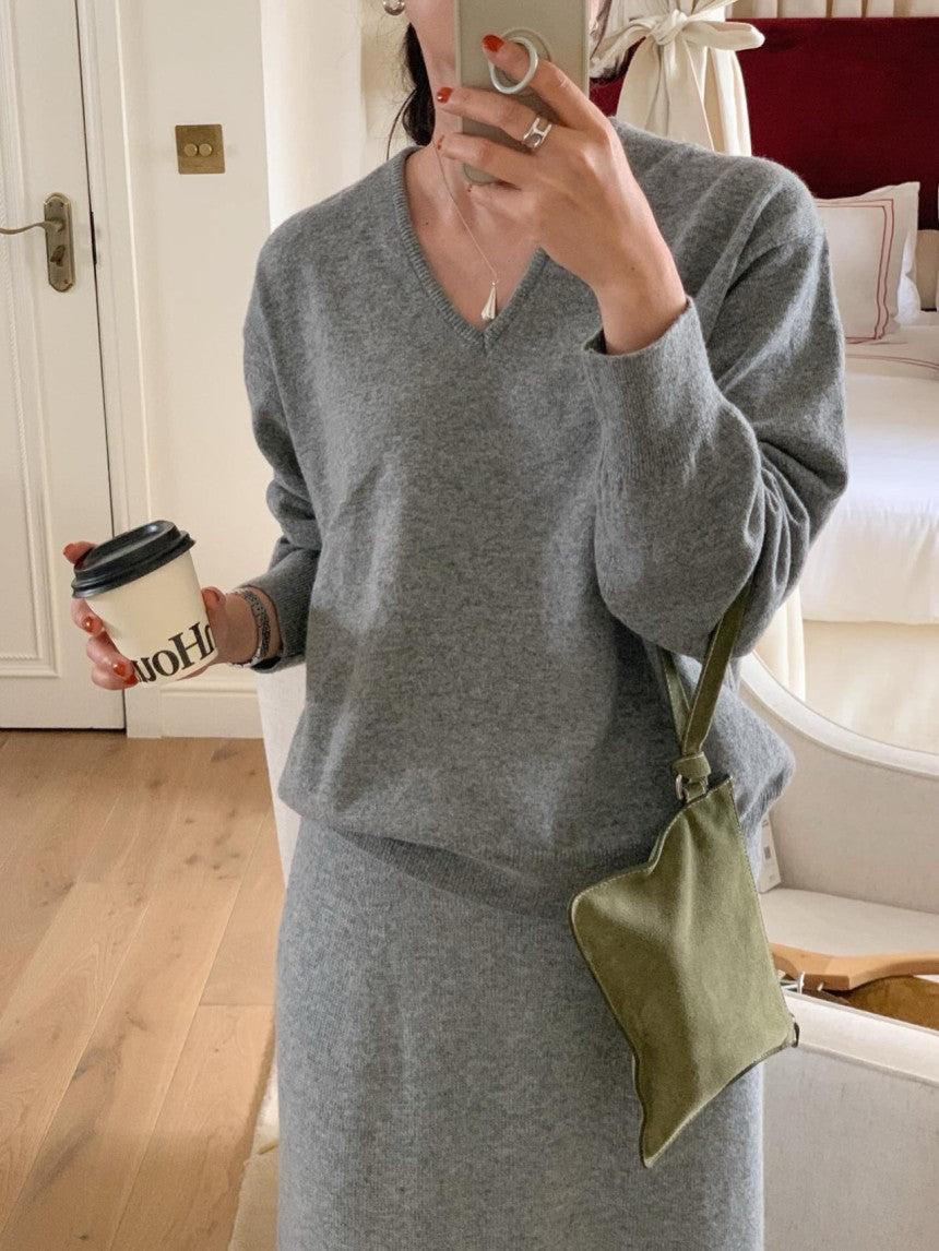 Fall V Neck Sweater