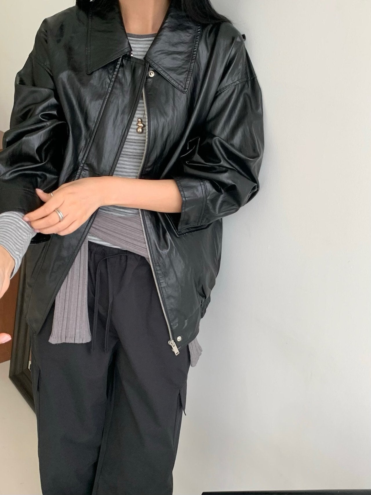 Classic Leather Bomber