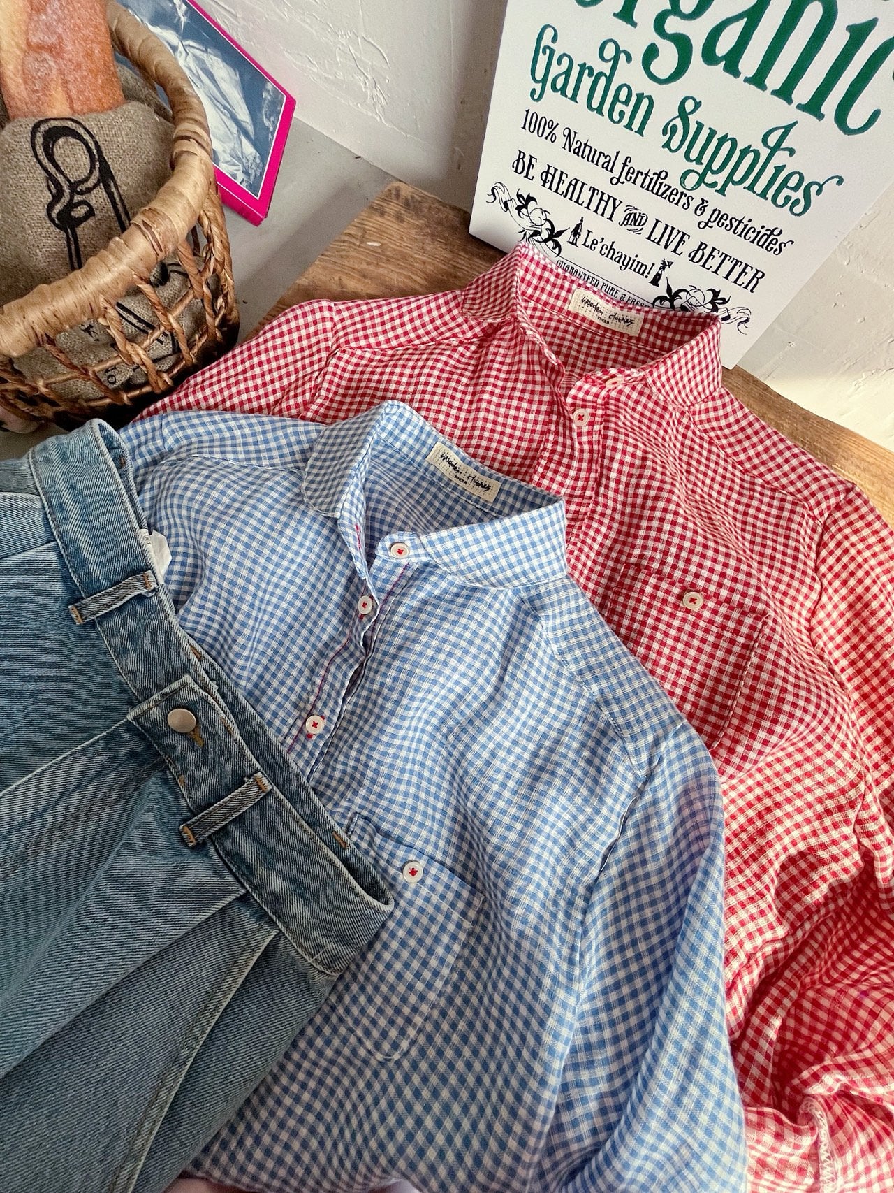Linen Gingham Shirt