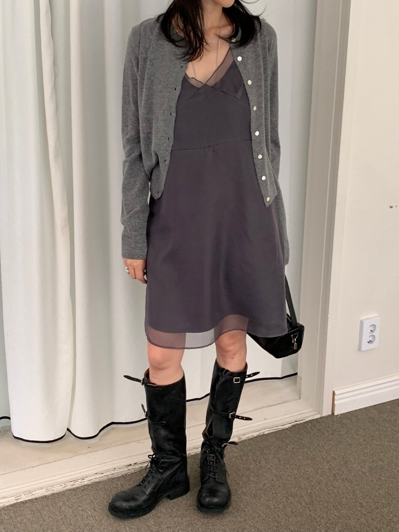 Satin Layered Dress