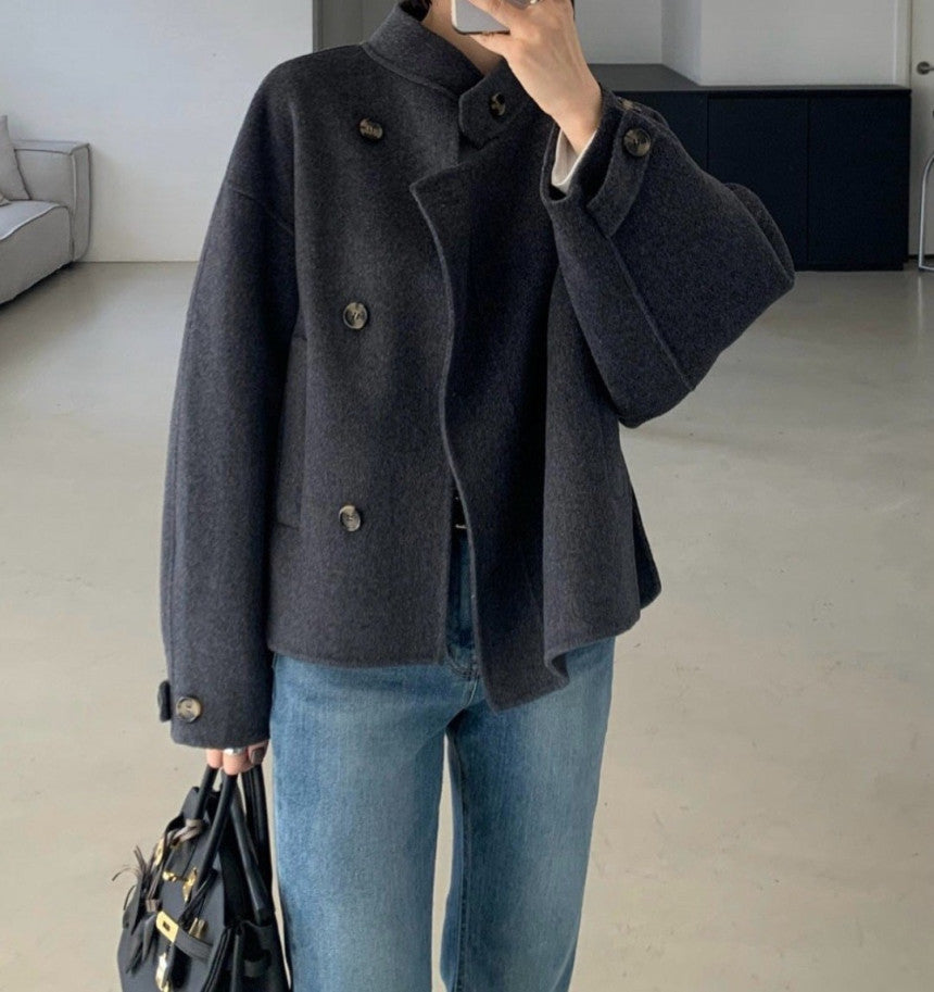 Asymmetric Short Coat – rachel-studio.com