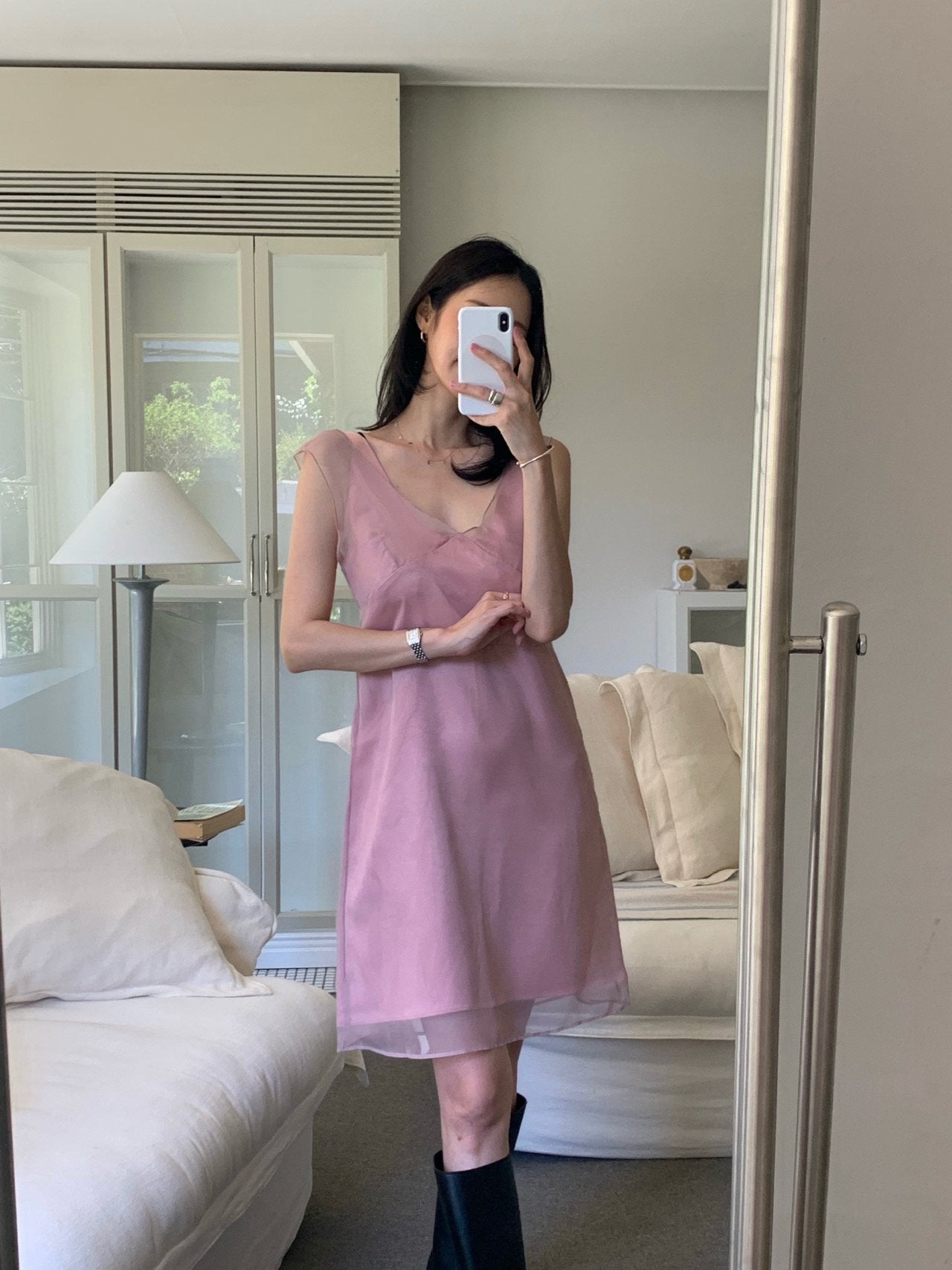 Satin Layered Dress