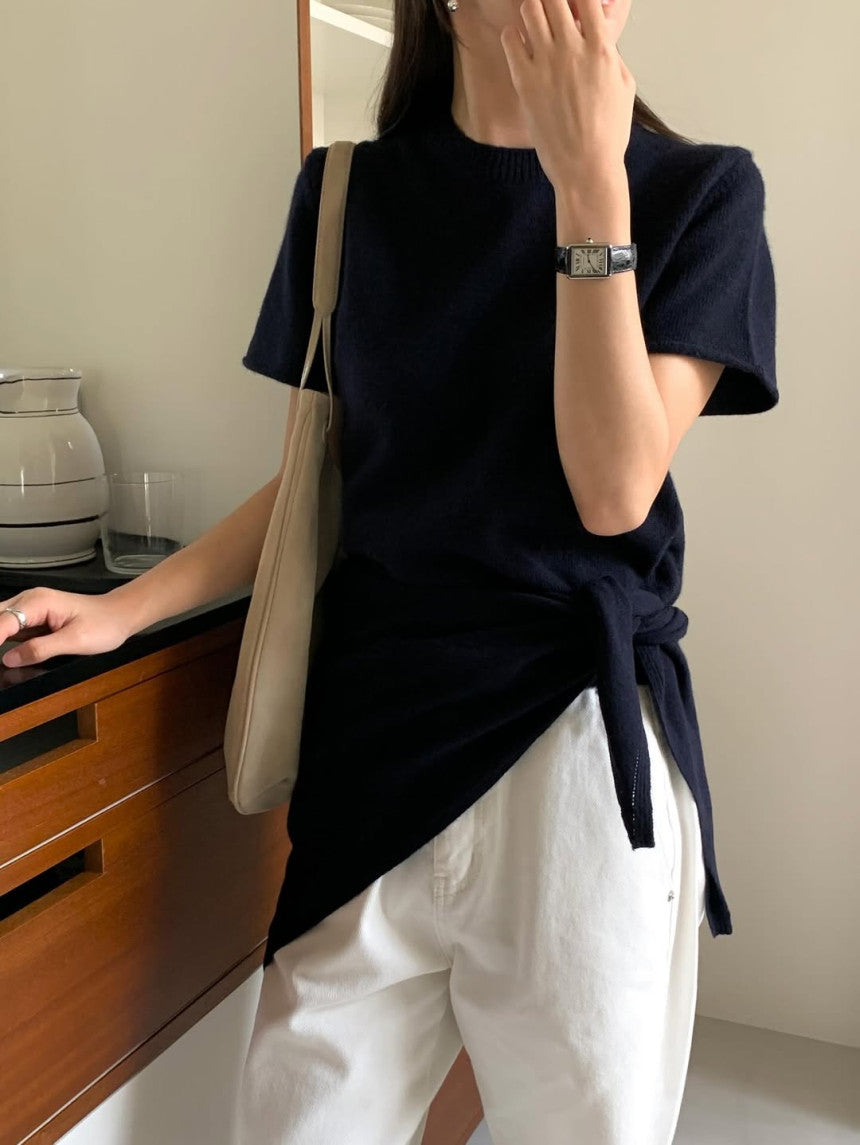 Cashmere Shortsleeve Sweater