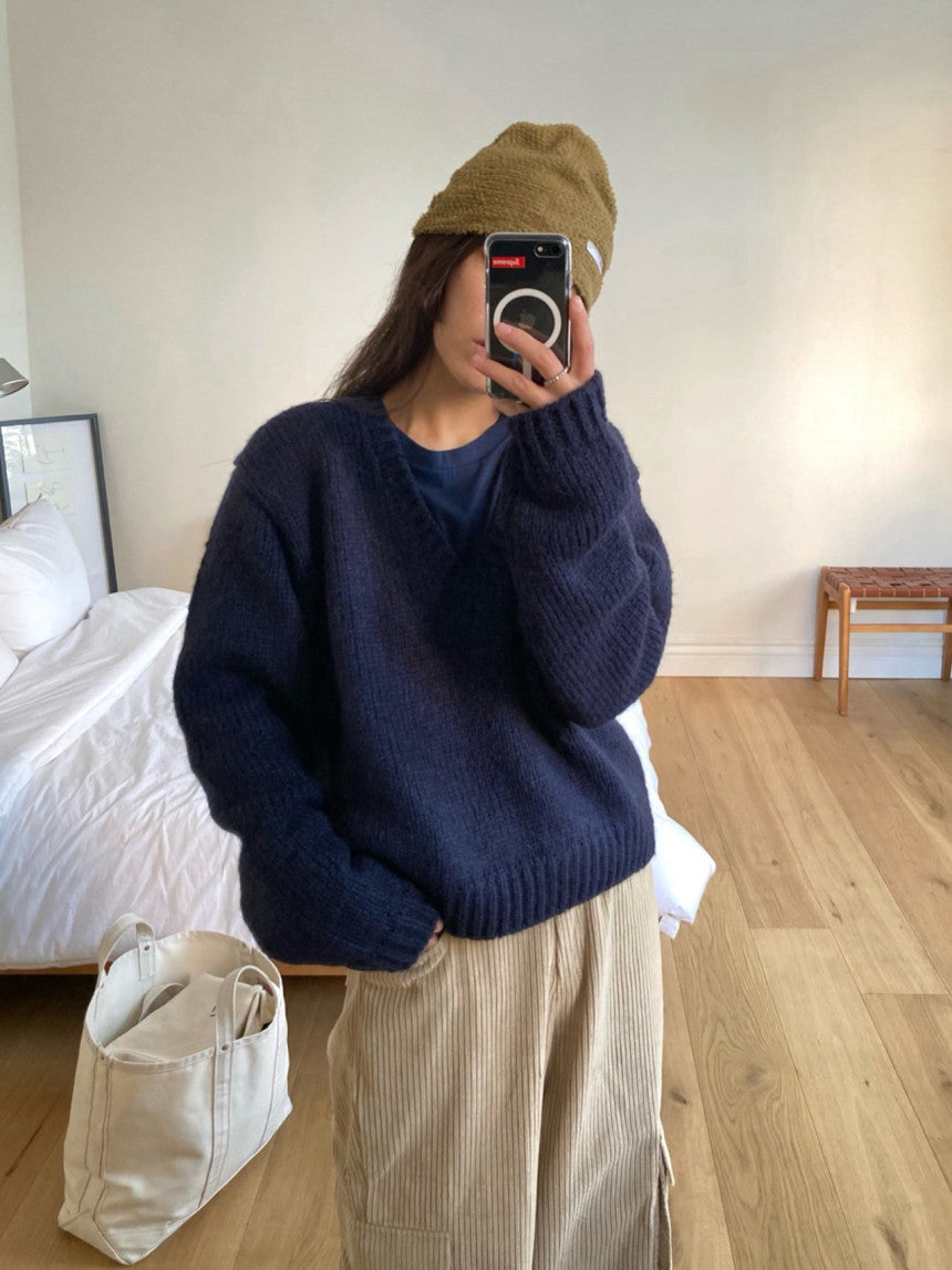 Deep V Sweater
