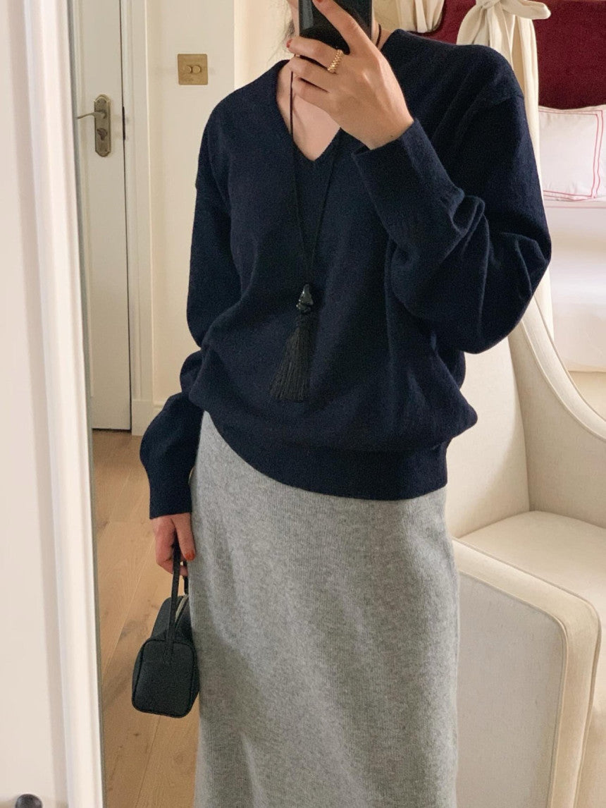 Fall V Neck Sweater