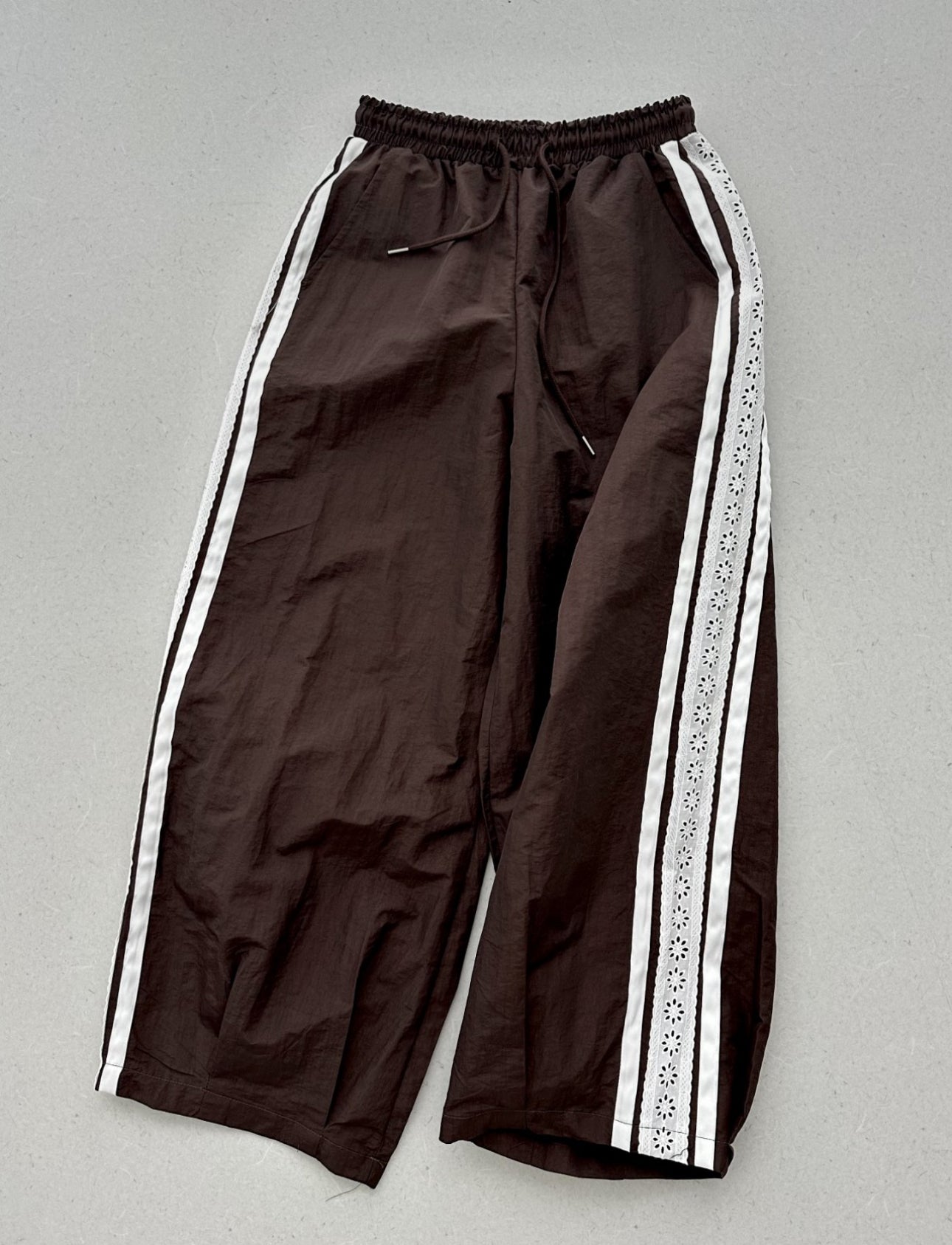 Lace Nylon Track Pants