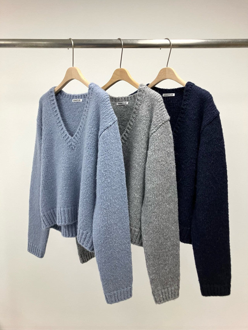 Deep V Sweater