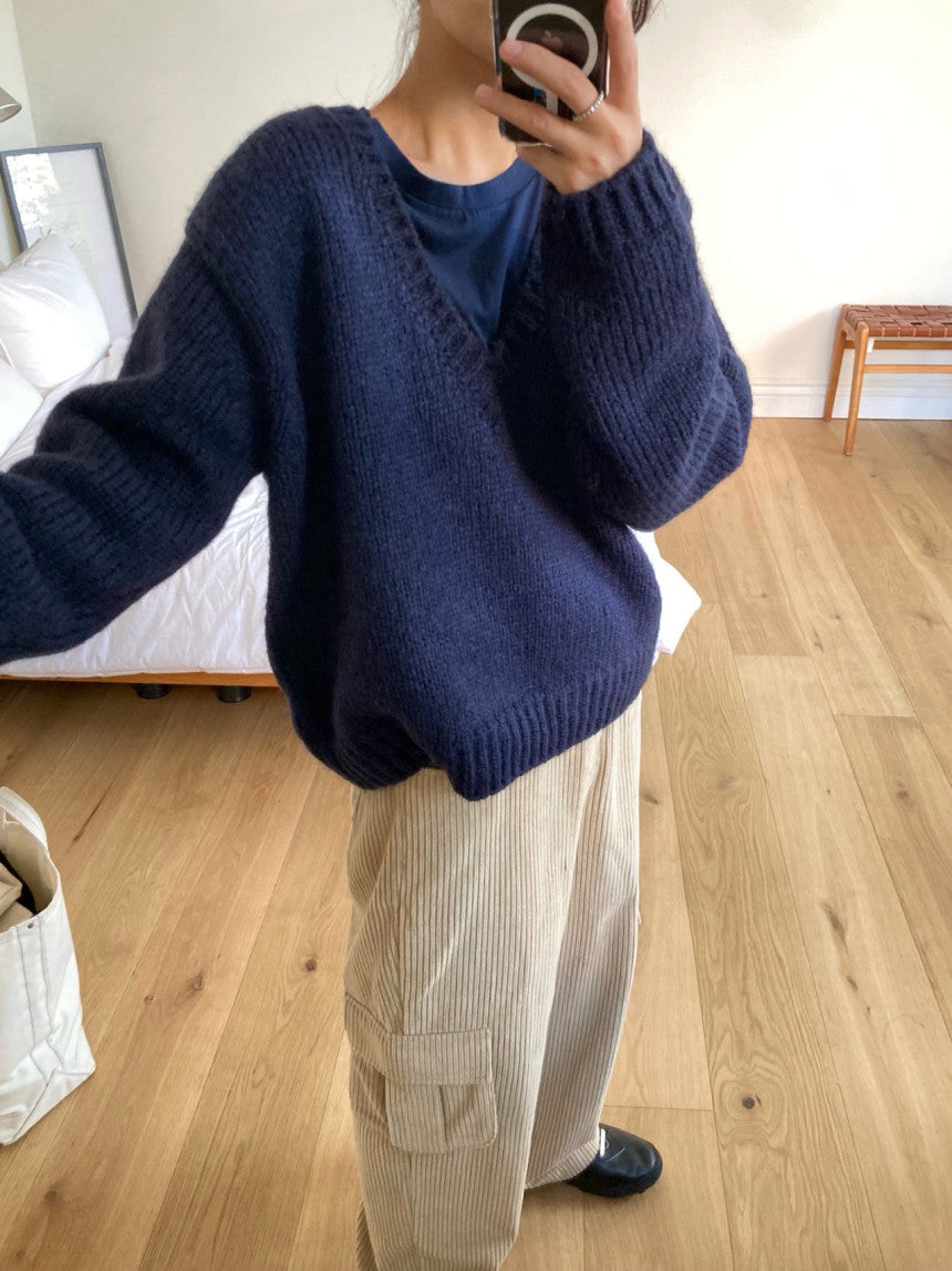 Deep V Sweater